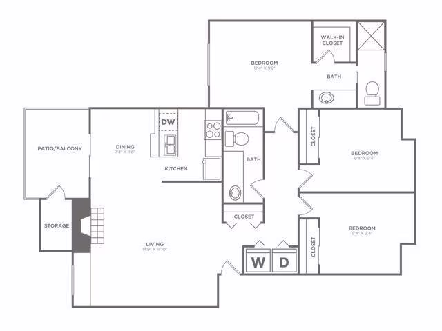 Unit T302 T302 floor plan